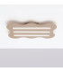 Klover Flush Ceiling Light Taupe 1x S14d-4
