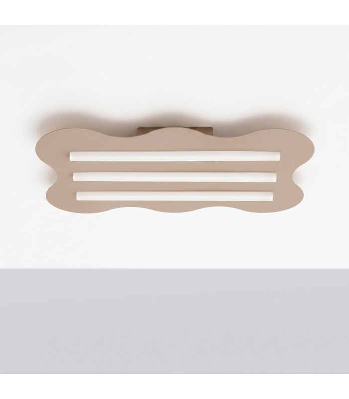 Klover Flush Ceiling Light Taupe 1x S14d-4