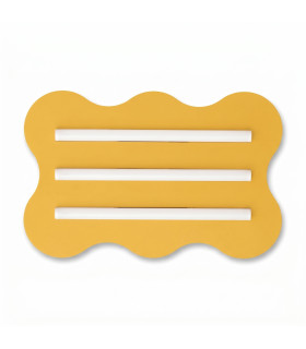 Klover Flush Ceiling Light Yellow 1x S14d-1