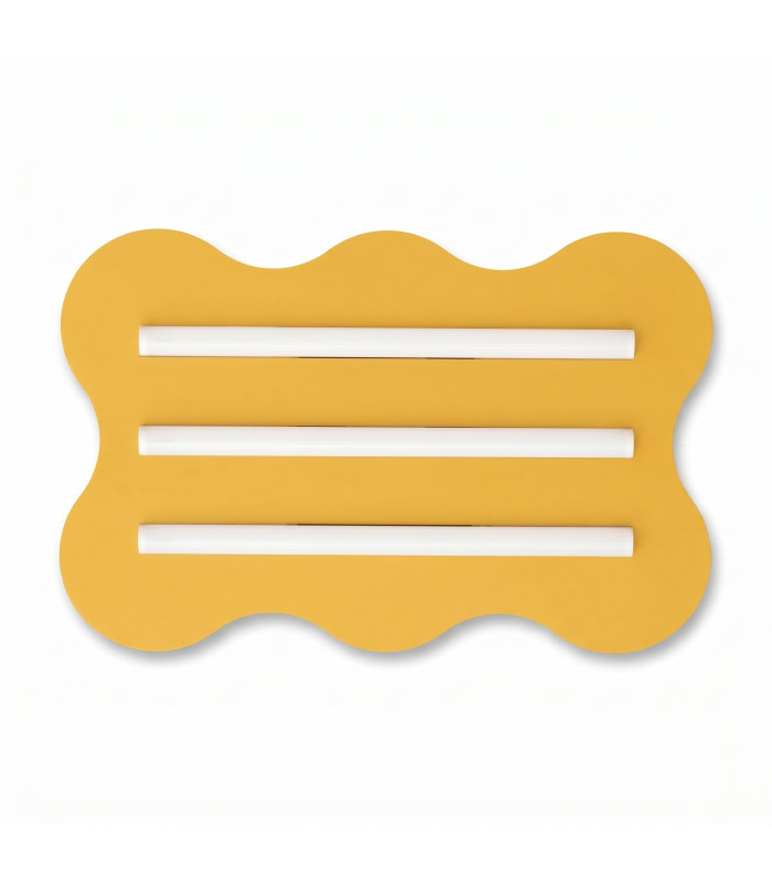 Klover Flush Ceiling Light Yellow 1x S14d-1
