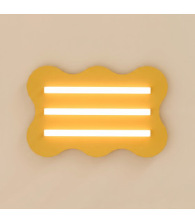 Klover Flush Ceiling Light Yellow 1x S14d-2