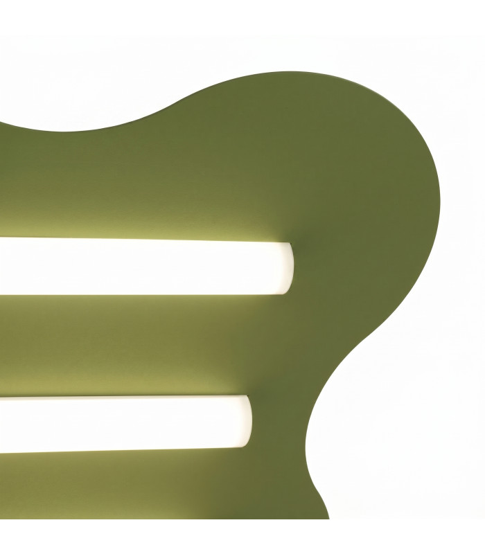 Klover Flush Ceiling Light Olive Green 1x S14d-5