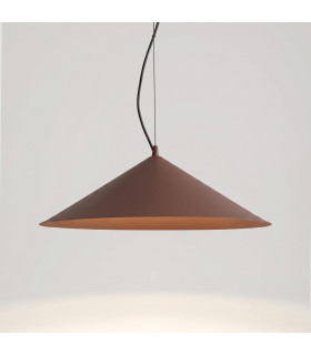 Fint LED Dome Pendant Ceiling Light Brown 3000K-2