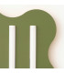 Klover Flush Ceiling Light Olive Green 1x S14d-6