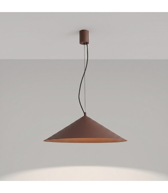 Fint LED Dome Pendant Ceiling Light Brown 3000K-3
