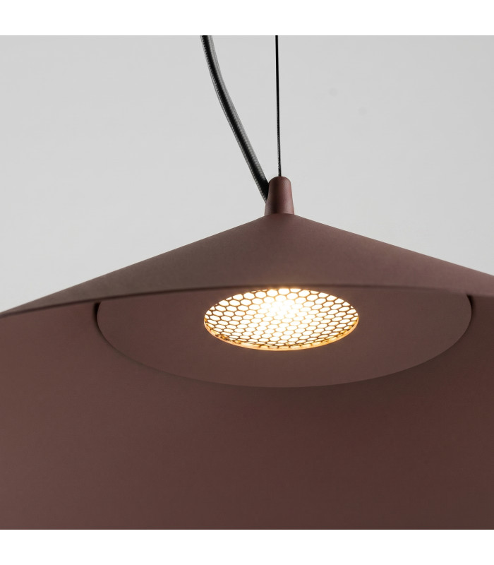Fint LED Dome Pendant Ceiling Light Brown 3000K-5
