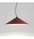Fint LED Dome Pendant Ceiling Light Burgundy 3000K-2