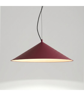 Fint LED Dome Pendant Ceiling Light Burgundy 3000K-2
