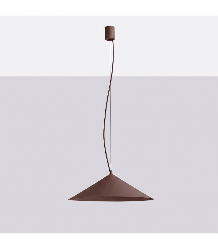 Fint LED Dome Pendant Ceiling Light Brown 3000K-8
