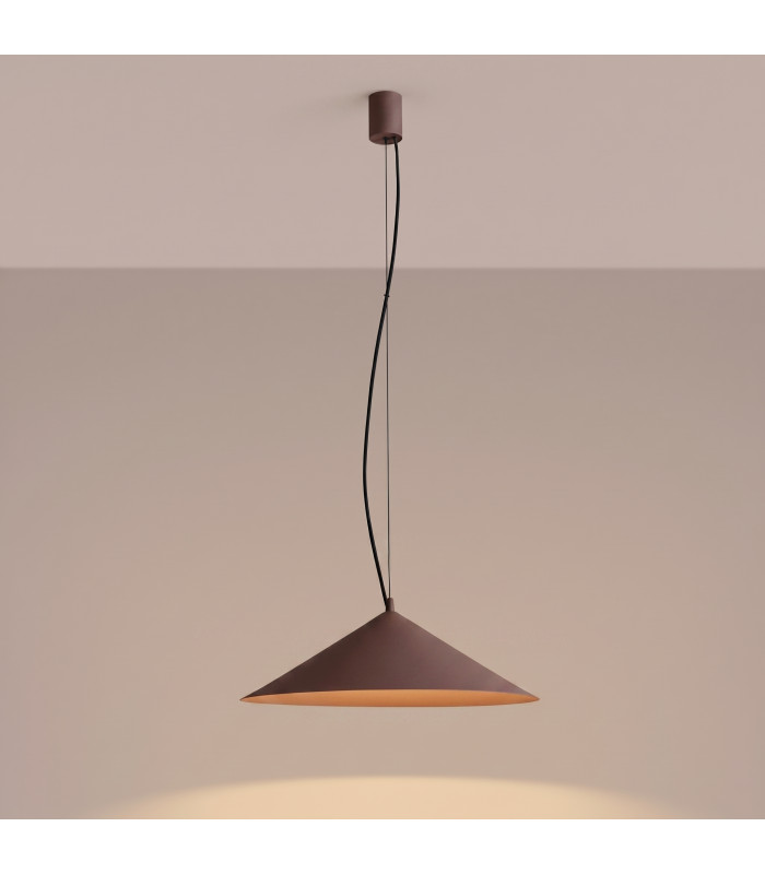 Fint LED Dome Pendant Ceiling Light Brown 3000K-9