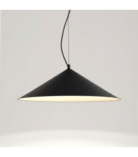 Fint LED Dome Pendant Ceiling Light Black 3000K-2