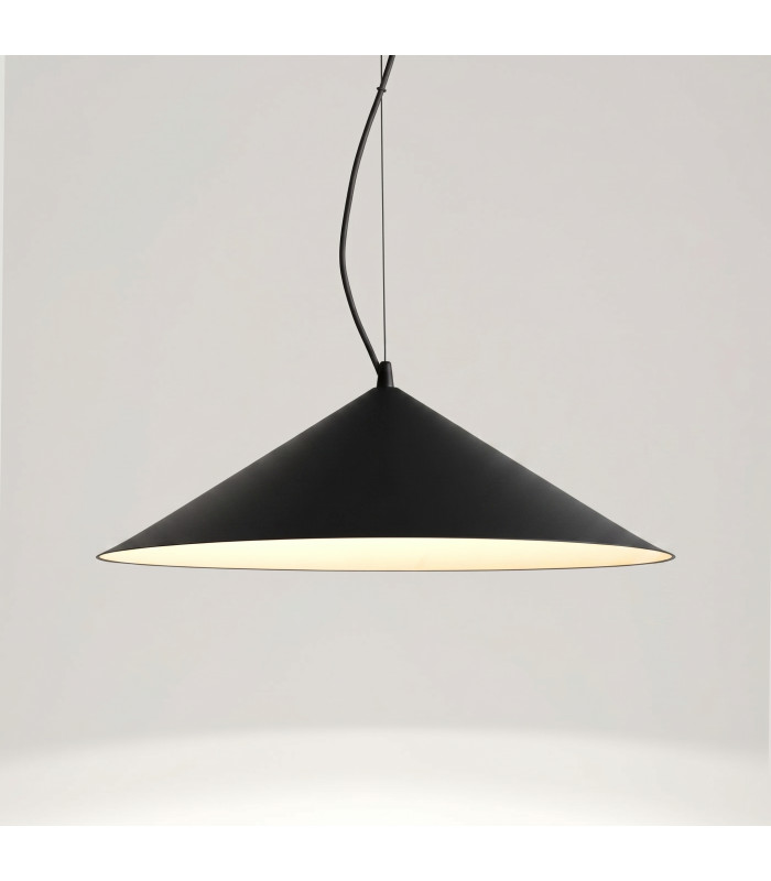 Fint LED Dome Pendant Ceiling Light Black 3000K-2
