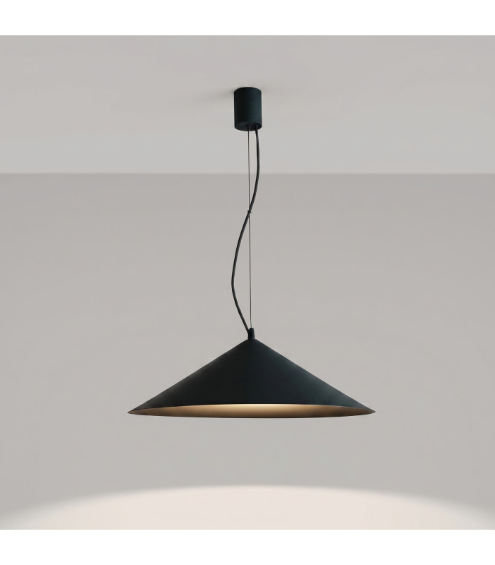 Fint LED Dome Pendant Ceiling Light Black 3000K-3