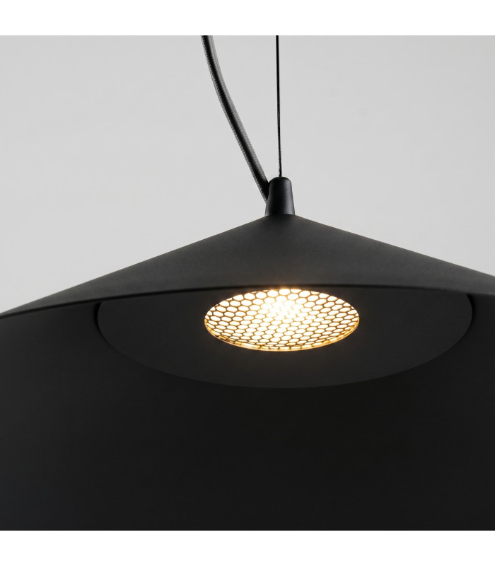 Fint LED Dome Pendant Ceiling Light Black 3000K-5