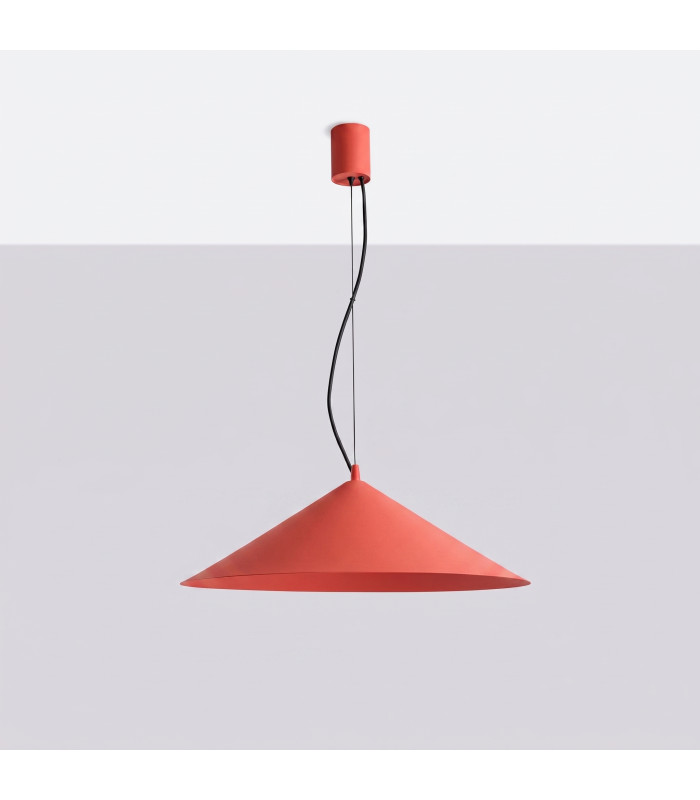 Fint LED Dome Pendant Ceiling Light Red 3000K-4