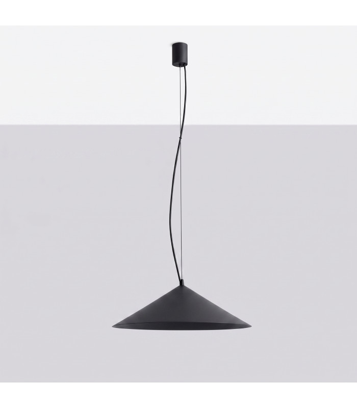 Fint LED Dome Pendant Ceiling Light Black 3000K-8