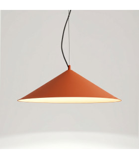 Fint LED Dome Pendant Ceiling Light Red Ochre 3000K-2