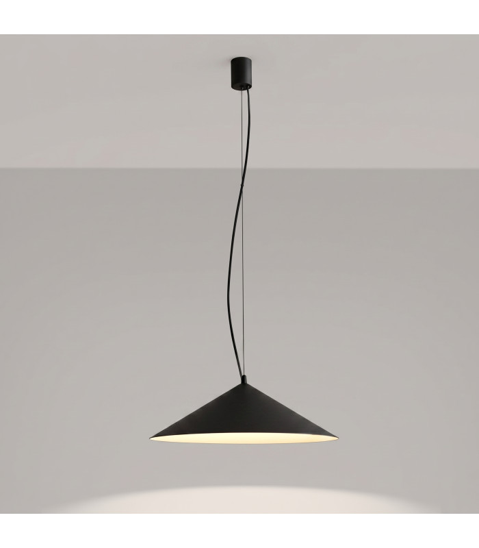 Fint LED Dome Pendant Ceiling Light Black 3000K-9