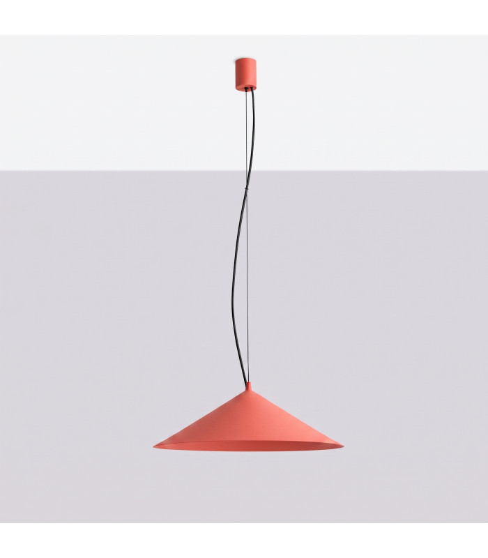 Fint LED Dome Pendant Ceiling Light Red 3000K-8