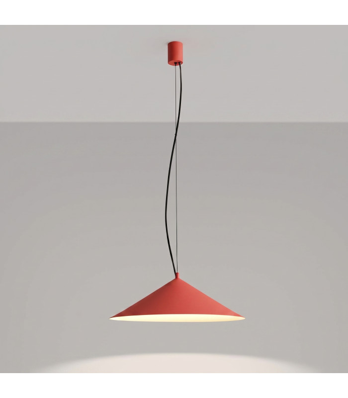 Fint LED Dome Pendant Ceiling Light Red 3000K-9