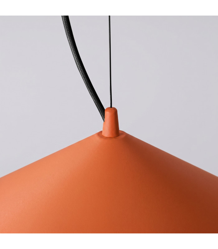 Fint LED Dome Pendant Ceiling Light Red Ochre 3000K-6