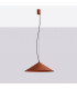 Fint LED Dome Pendant Ceiling Light Red Ochre 3000K-8