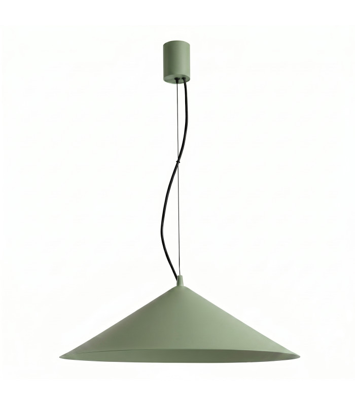 Fint LED Dome Pendant Ceiling Light Olive Green 3000K-1