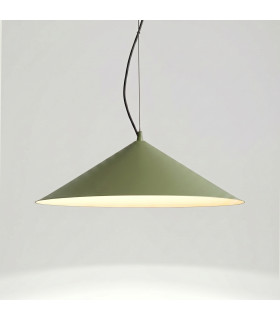 Fint LED Dome Pendant Ceiling Light Olive Green 3000K-2