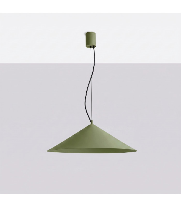 Fint LED Dome Pendant Ceiling Light Olive Green 3000K-4