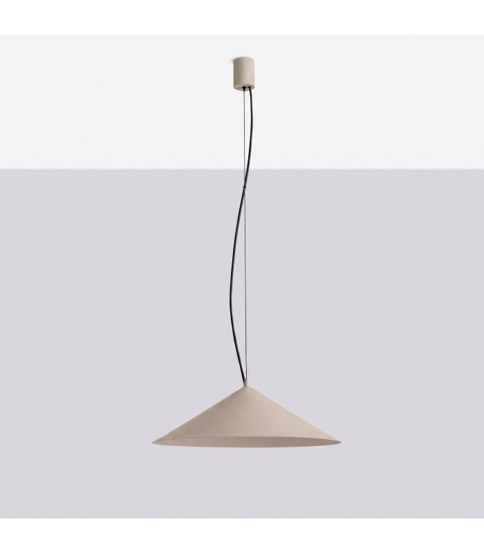 Fint LED Dome Pendant Ceiling Light Taupe 3000K-8