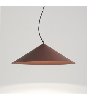 Fint LED Dome Pendant Ceiling Light Brown 4000K-2
