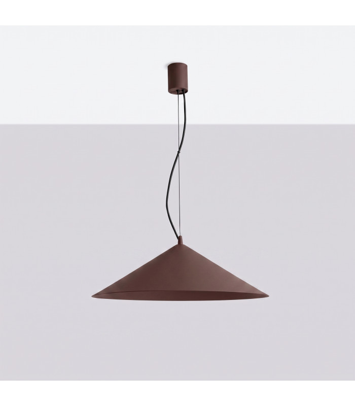 Fint LED Dome Pendant Ceiling Light Brown 4000K-4