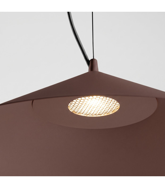 Fint LED Dome Pendant Ceiling Light Brown 4000K-5