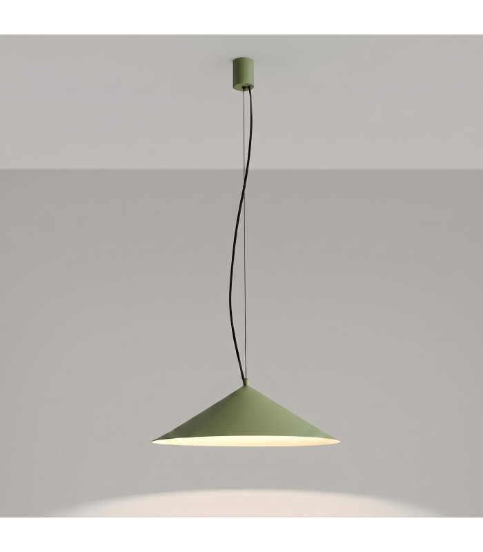 Fint LED Dome Pendant Ceiling Light Olive Green 3000K-9