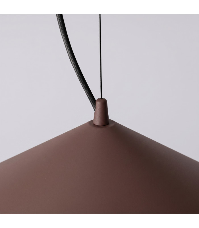 Fint LED Dome Pendant Ceiling Light Brown 4000K-6