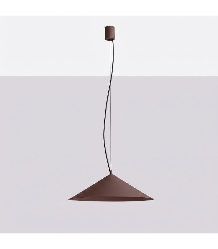 Fint LED Dome Pendant Ceiling Light Brown 4000K-8