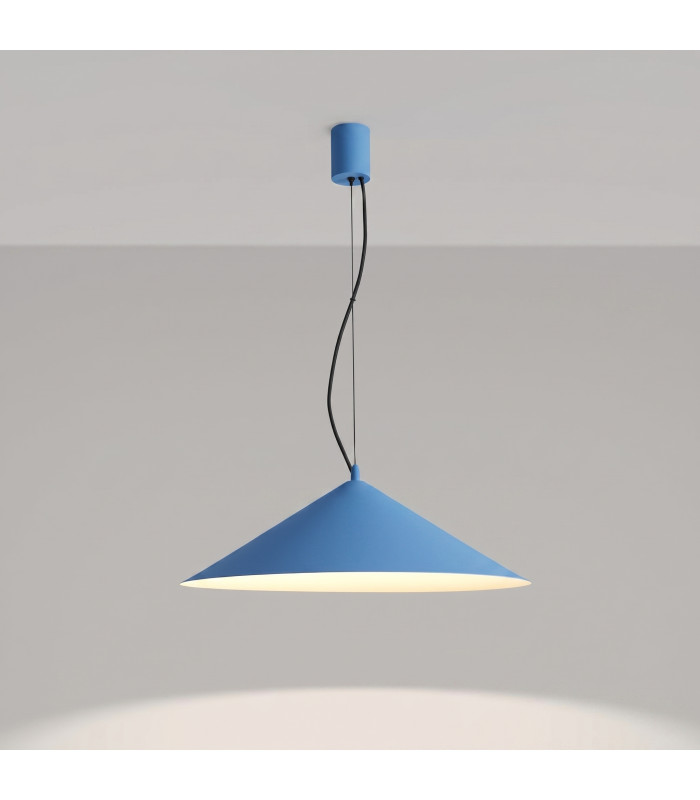 Fint LED Dome Pendant Ceiling Light Blue 4000K-3