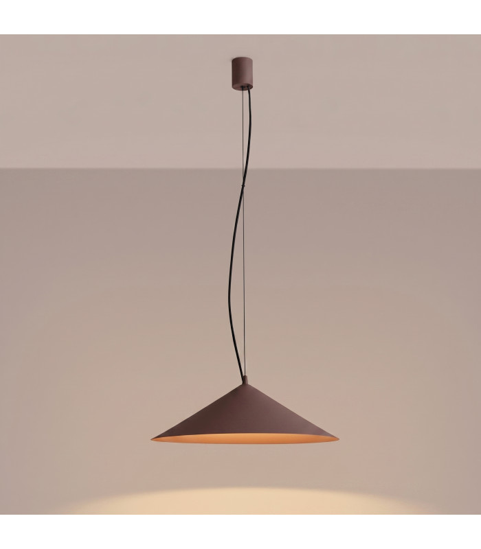 Fint LED Dome Pendant Ceiling Light Brown 4000K-9