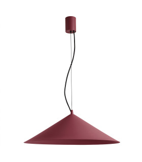 Fint LED Dome Pendant Ceiling Light Burgundy 4000K-1