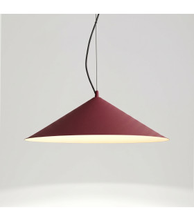 Fint LED Dome Pendant Ceiling Light Burgundy 4000K-2