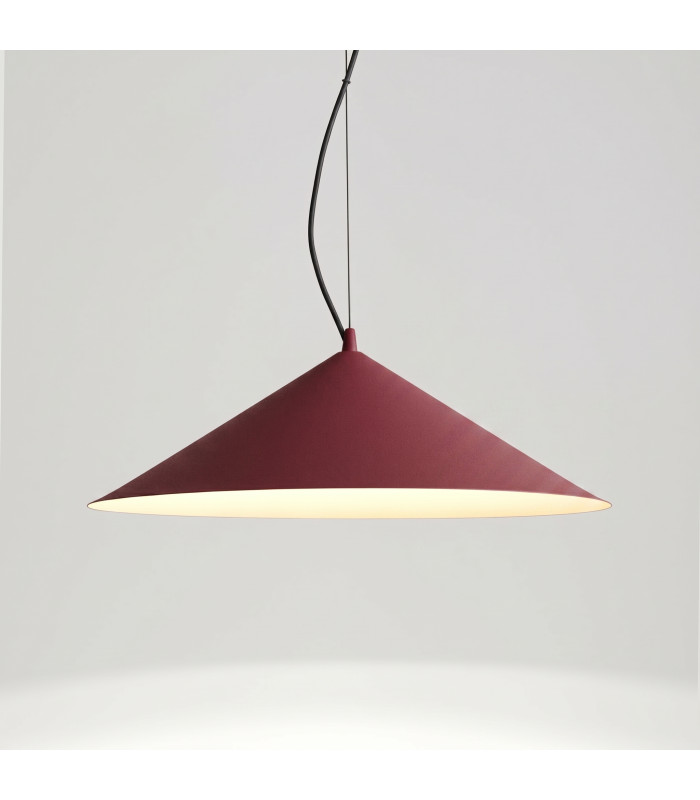 Fint LED Dome Pendant Ceiling Light Burgundy 4000K-2