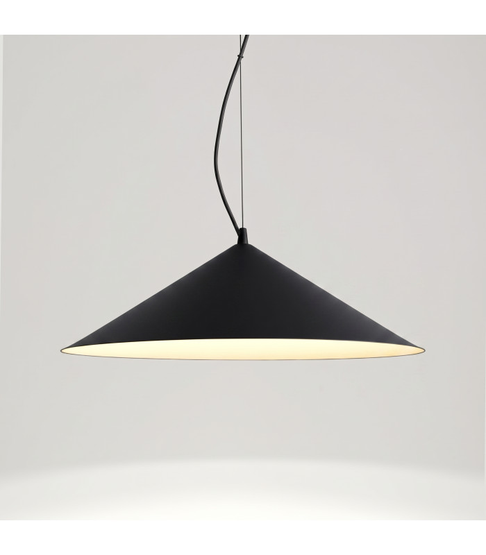 Fint LED Dome Pendant Ceiling Light Black 4000K-2