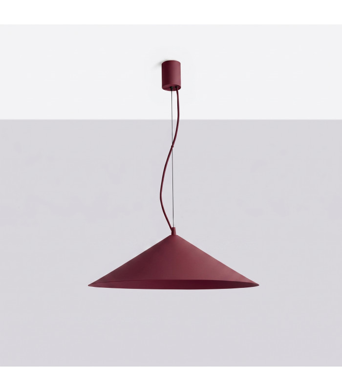 Fint LED Dome Pendant Ceiling Light Burgundy 4000K-4