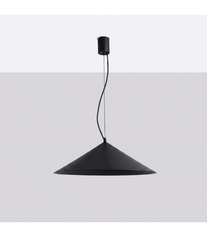 Fint LED Dome Pendant Ceiling Light Black 4000K-4