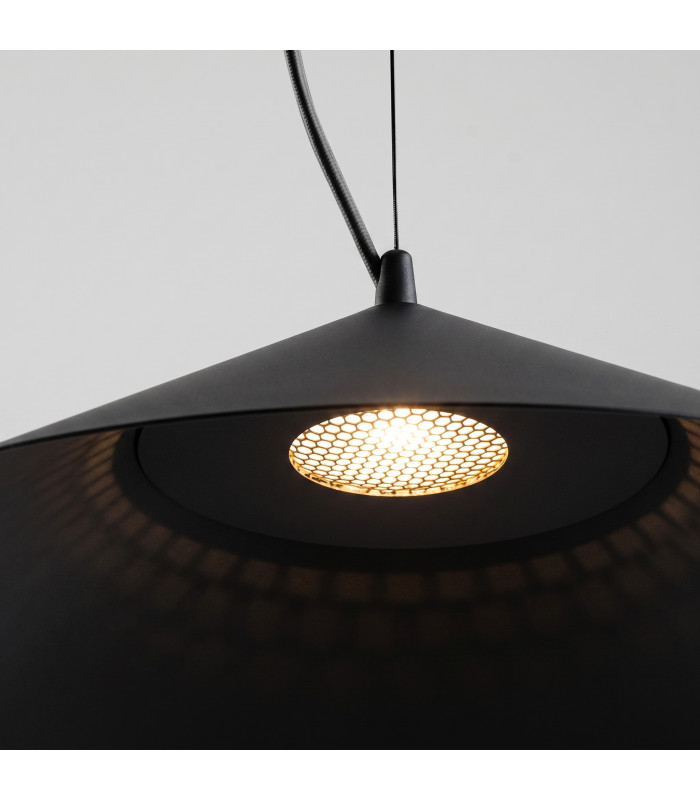 Fint LED Dome Pendant Ceiling Light Black 4000K-5