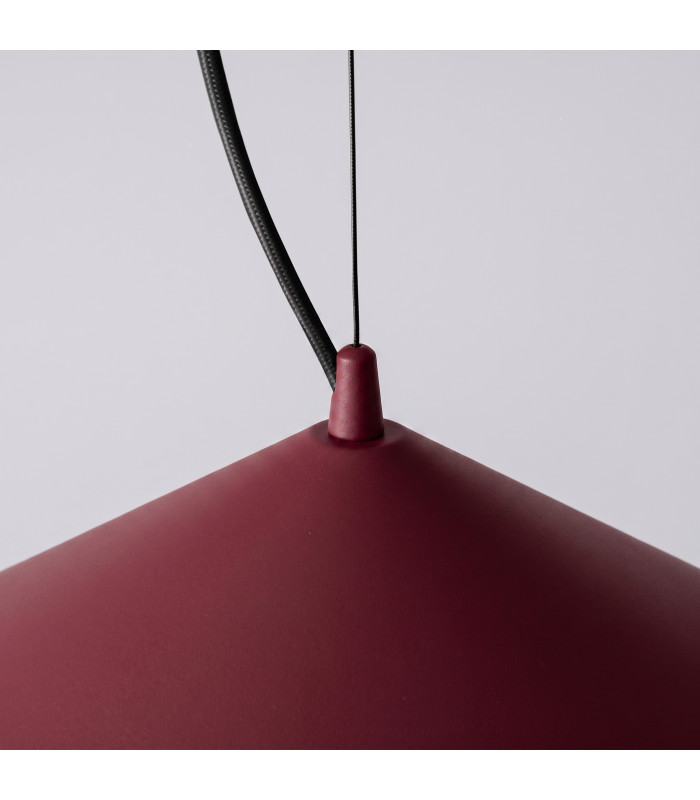 Fint LED Dome Pendant Ceiling Light Burgundy 4000K-6