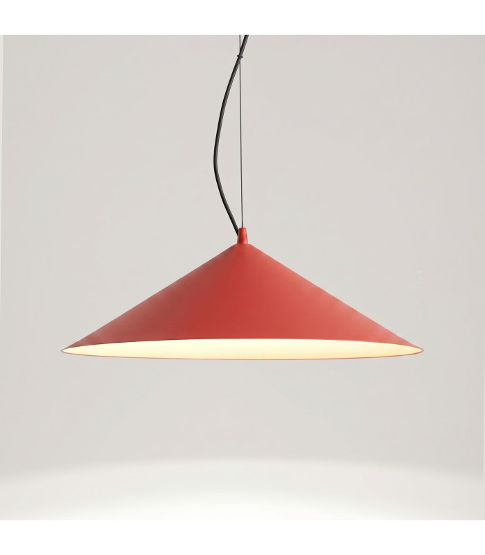 Fint LED Dome Pendant Ceiling Light Red 4000K-2