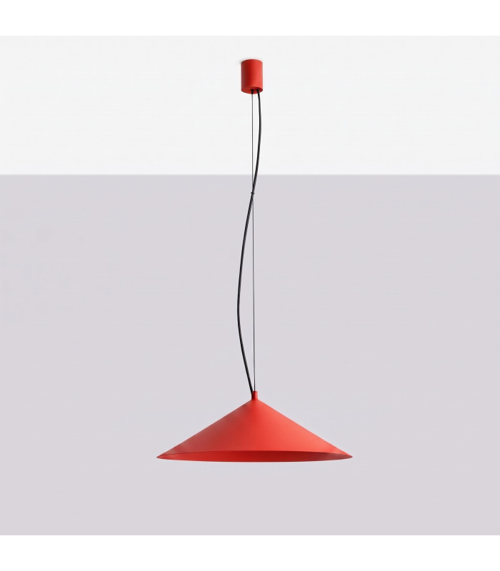 Fint LED Dome Pendant Ceiling Light Red 4000K-4