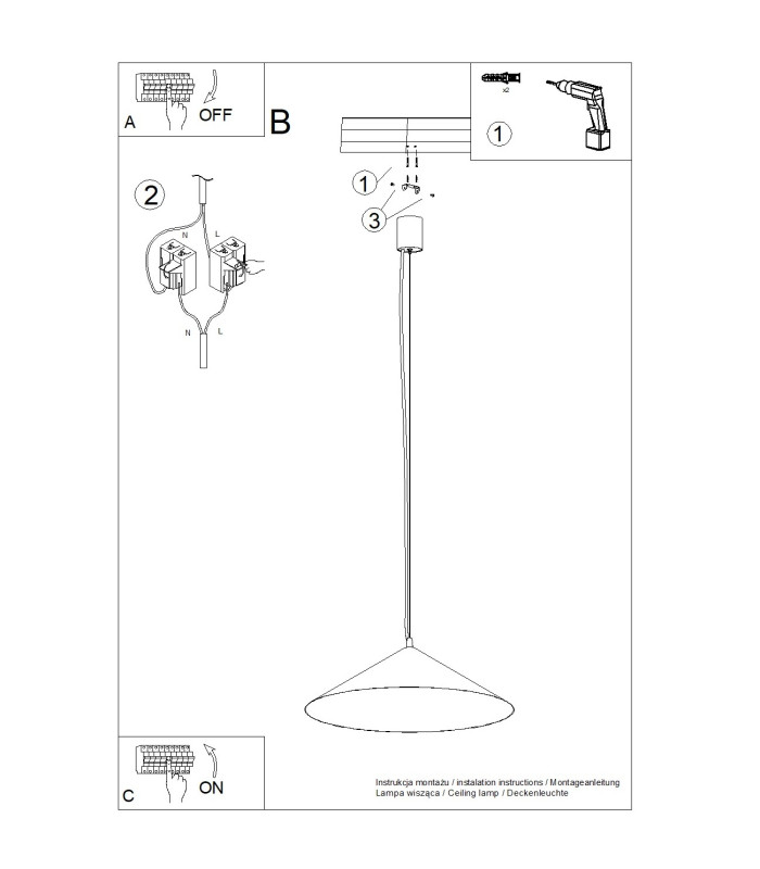 Fint LED Dome Pendant Ceiling Light Peach 4000K-11
