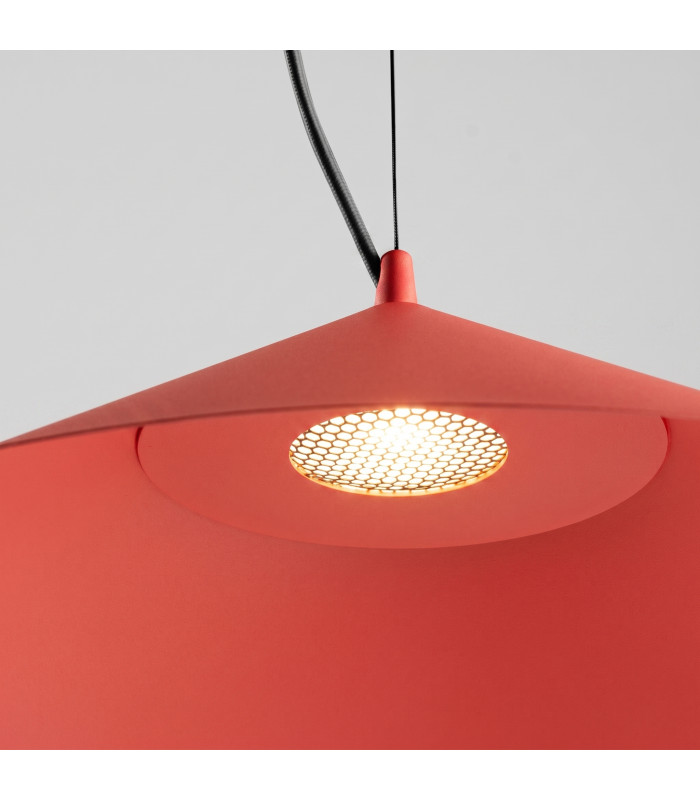Fint LED Dome Pendant Ceiling Light Red 4000K-5